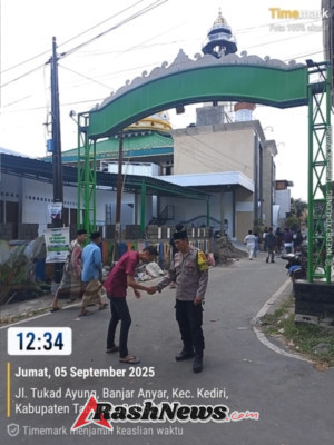 Polsek Kediri Gelar Personil Atensi Pelaksanaan PAM Sholat Jumatan