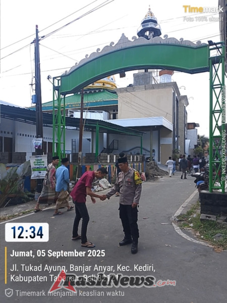 Polsek Kediri Gelar Personil Atensi Pelaksanaan PAM Sholat Jumatan