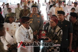 KAPOLRES TABANAN HADIRI KUNJUNGAN BUDAYA MENTERI KEBUDAYAAN RI DI TABANAN