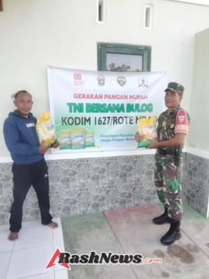 Gerakan Pangan Murah Babinsa Rote Ndao Bantu Ringankan Beban Warga