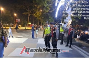 BLUE LIGHT PATROL POLRES TABANAN ANTISIPASI KERAWANAN DI TITIK KERAMAIAN