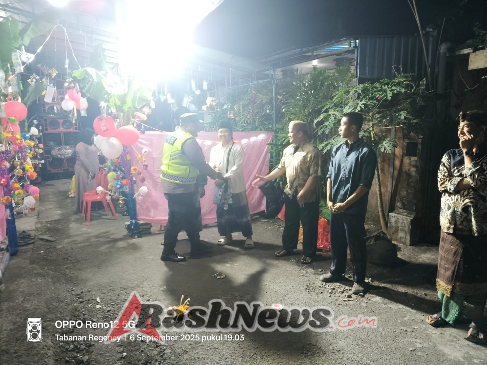 Bhabinkamtibmas Desa Kediri Pengamanan Peringatan Hari Besar Islam Majelis Ta’lim Raudlotul Jannah