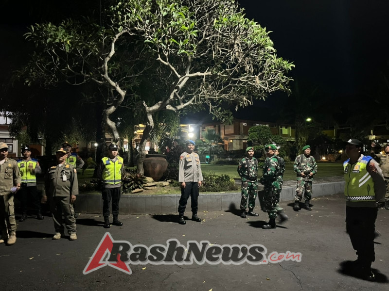 Polres Karangasem Gelar Patroli Gabungan Skala Besar Bersama TNI dan Satpol PP