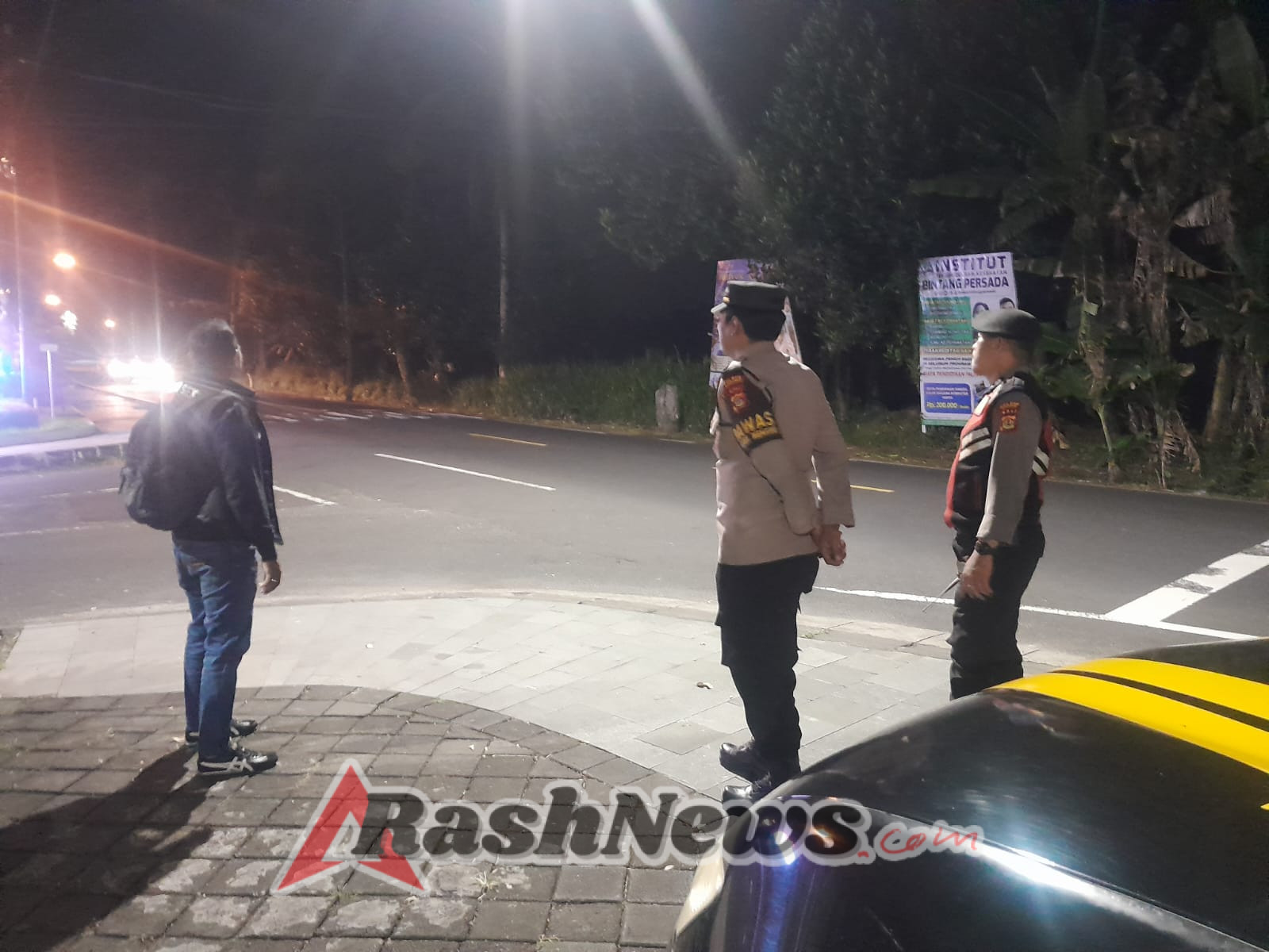 Pastikan Aktifitas Masyarakat Aman Polsek Mengwi Intensifkan Patroli Subuh