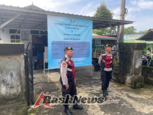 Polsek Baturiti Lakukan Pengamanan Misa Minggu umat Kristen