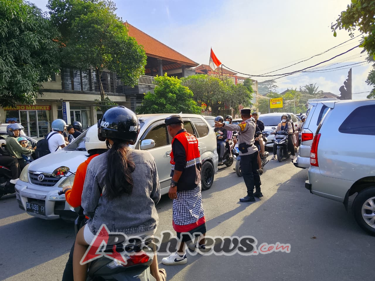 Pengamanan Banyupinaruh bagi umat Hindu di wilayah Denpasar Selatan berjalan aman tertib dan lancar