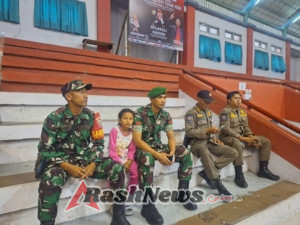 Dukung kemajuan bidang olahraga, anggota Kodim 1623-01/Karangasem amankan kejuaraan bola voli Porprov Bali XVI tahun 2025