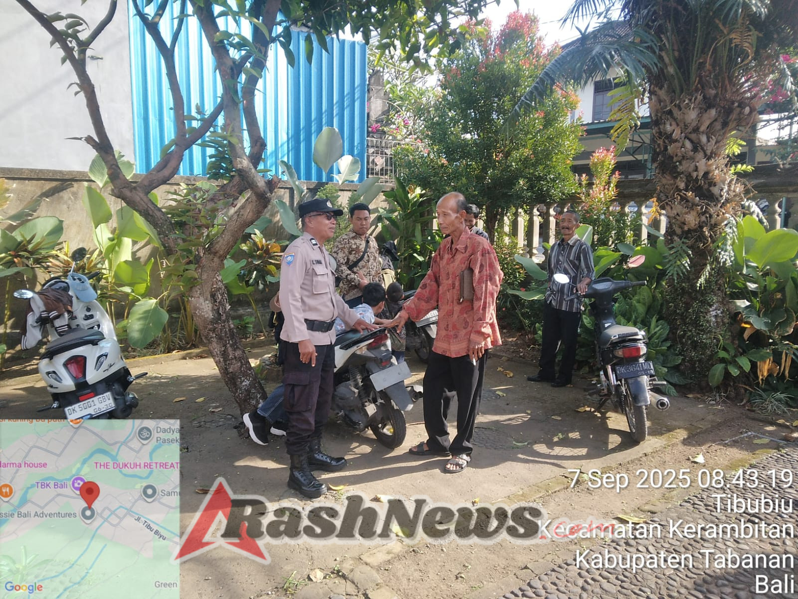 Pengamanan Ibadah Umat Nasrani di Pos Pembinaan Iman GKPB Suluh Kasih Tibubiu.