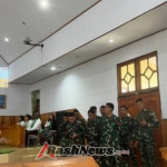 Satgas Yonif 743/PSY Hadirkan Pesan Damai Lewat Ibadah Bersama Jemaat Papua