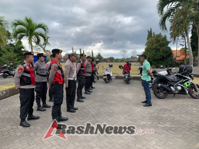Pengamanan Pertandingan Bola Voli PORPROV Bali XVI Tahun 2025 oleh Personel Sat Samapta Polres Karangasem