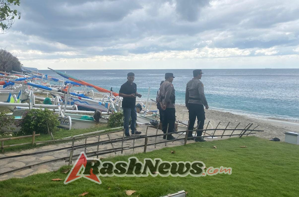 Satbinmas Polres Karangasem Laksanakan Pengamanan Objek Wisata Virgin Beach