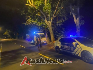 Unit Turjagwali Polres Karangasem Lakukan Patroli Blue Light Patrol dan Himbauan Parkir Truk