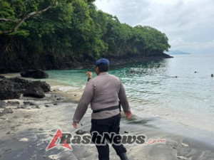Sat Polairud Karangasem Amankan Kegiatan Wisata di Pantai Blue Lagoon Padangbai