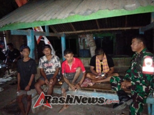 Babinsa Ruslan Turun Lapangan, Ajak Warga Tingkatkan Kewaspadaan