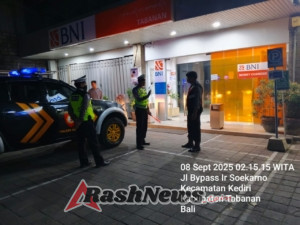 Polsek Kediri Gencarkan Pelaksanaan Patroli Barcode Dini Hari