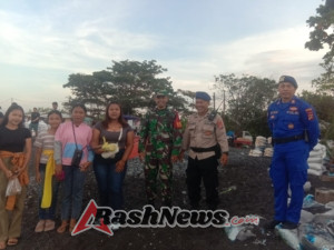 Amankan Tradisi Banyu Pinaruh, Begini Kompaknya TNI Dan Polri Serta Pecalang Di Tojan Dan Negari