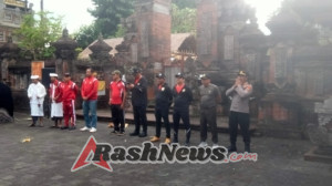 Danramil Banjarangkan; Kirab Api Obor Porprov Bali XVI Tahun 2025 Wahana Satukan Semangat Kuatkan Persatuan Melalui Olahraga