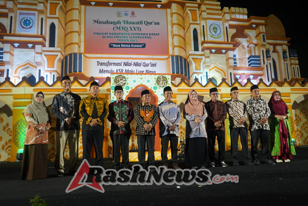 Dandim dan Jajaran Kodim 1628/SB Hadiri Malam Penutupan MTQ XXI di Sekongkang