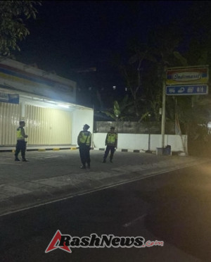 Antisipasi Gangguan Kamtibmas Polsek Penebel  Patroli Malam Hari