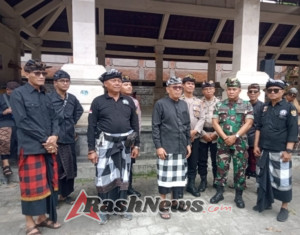Wadanramil 1611 Badung-07 Hadiri Apel Gelar Agung Pecalang Desa Adat Denpasar, Teguhkan Sinergi Jaga Keamanan Kota