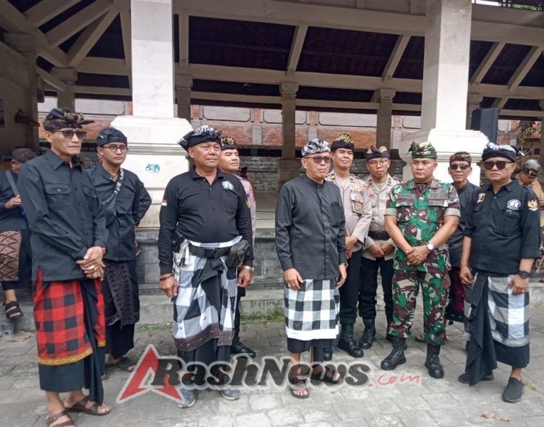 Wadanramil 1611 Badung-07 Hadiri Apel Gelar Agung Pecalang Desa Adat Denpasar, Teguhkan Sinergi Jaga Keamanan Kota