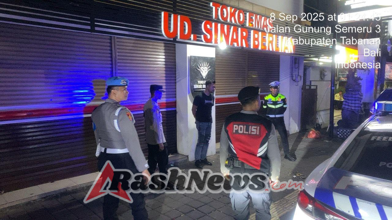 Polres Tabanan Gelar Blue Light Patrol, Tekan Potensi Kejahatan 3C di Jam Rawan