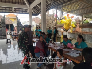 Danramil Apresiasi Peran Babinsa dalam Pemantauan Posyandu Desa Keramas