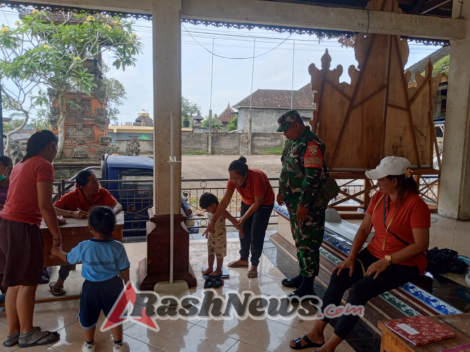 Danramil 1616-01/Gianyar Apresiasi Peran Babinsa dalam Mendukung Program Kesehatan Balita