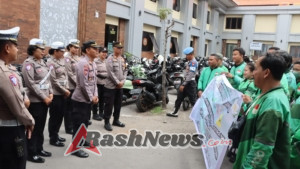 Aksi Solidaritas Ojol di Polresta Denpasar, Komitmen Jaga Kamtibmas