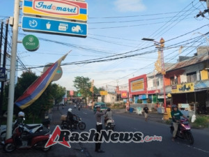 Anggota Lantas Polres Karangasem Laksanakan Gatur Pagi di Simpang Tiga BTN Taman Asri Karangasem