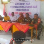 Babinsa Koramil 1612-04/Elar Hadiri Musrenbangdes dan Rembuk Stunting TA 2026 di Desa Lencur