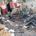 Koramil 1608-06/Wawo Bersama Persit Gelar Aksi Peduli Korban Kebakaran di Kecamatan Langgudu