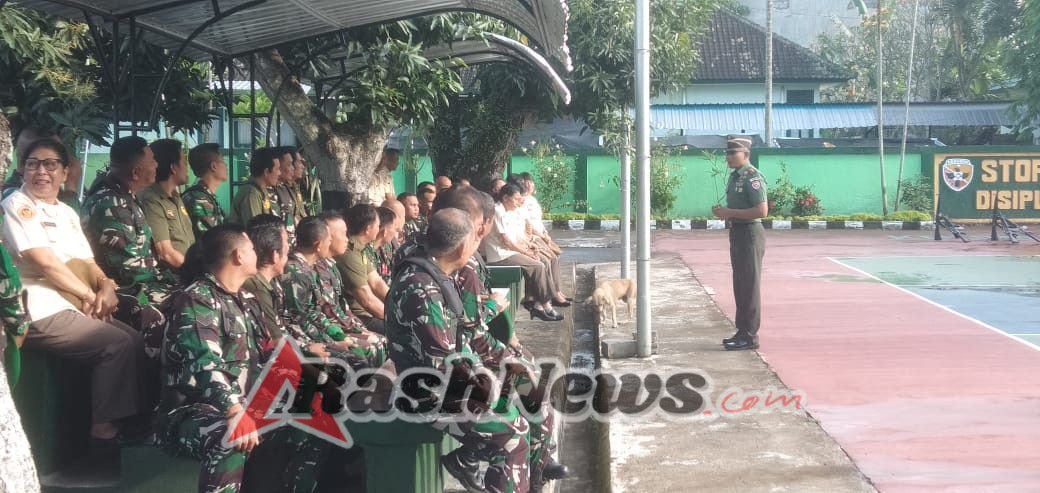Jam Dan, Dandim Klungkung Ajak Anggota Beri Pengabdian Terbaik Dan Selalu Tebarkan Kebaikan