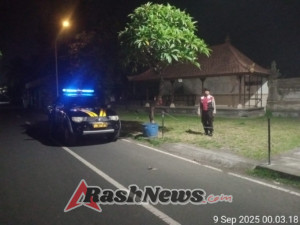 Antisipasi Gangguan Kamtibmas Polsek Mengwi Patroli Wilayah Sambangi Kawasan Pura