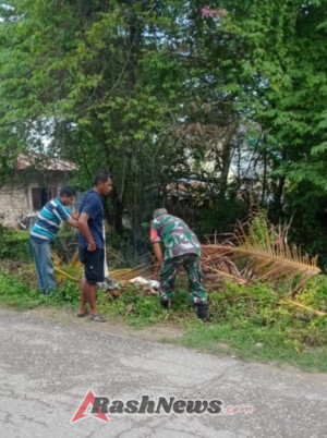 Sinergi Babinsa dan Warga Mokdale Wujudkan Lingkungan Bersih dan Sehat