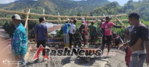 Bangun Kemanunggalan, Babinsa Kopda Melkyanus Dampingi Warga Desa RateMangga