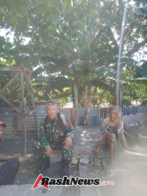 Babinsa Kupang Tindaklanjuti Dugaan Pelaku Perusakan Pustu Airmata