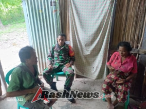 Di Musim Penghujan, Melalui Komsos, Babinsa Koramil 05 Panite Ajak Warga Selalu Jaga Kesehatan