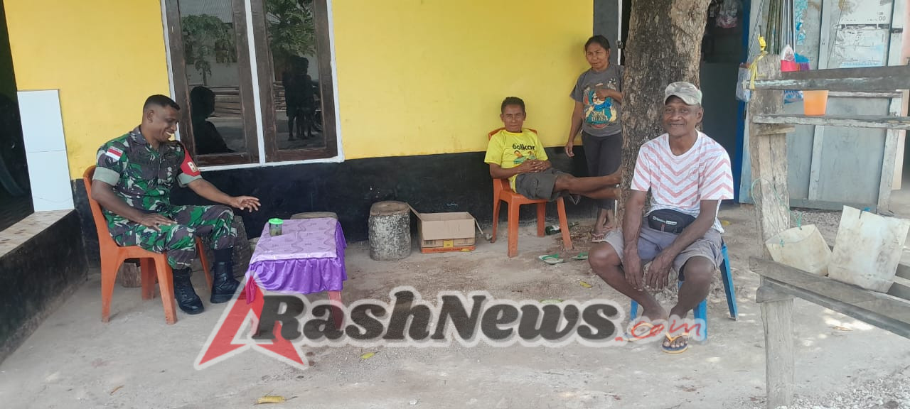 Komsos Babinsa di Loaholu, Warga Dapat Informasi Program Beras Murah Koramil