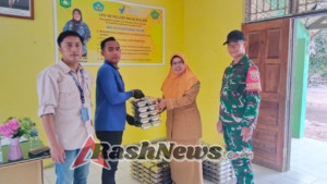 Babinsa Sumbawa Dorong Peningkatan Gizi Anak Lewat Program Makan Bergizi Serentak
