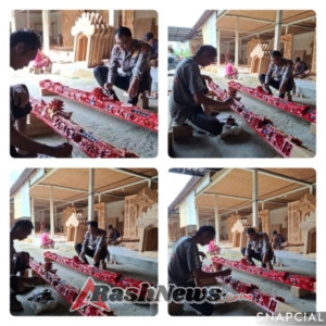 Kapolsek Marga Sambang Kamtibmas Ke Pengrajin Kayu