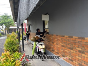 Pelayanan Samsat Drive Thru Polres Karangasem