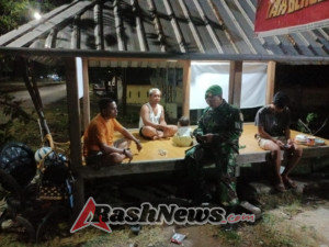 Peran Aktif Babinsa Sumbawa Barat Wujudkan Rasa Aman Lewat Patroli Malam