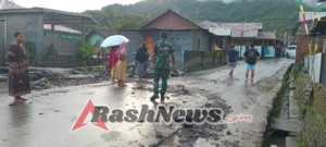 Hujan Mereda, Genangan Air di Desa Sekongkang Atas Mulai Menurun