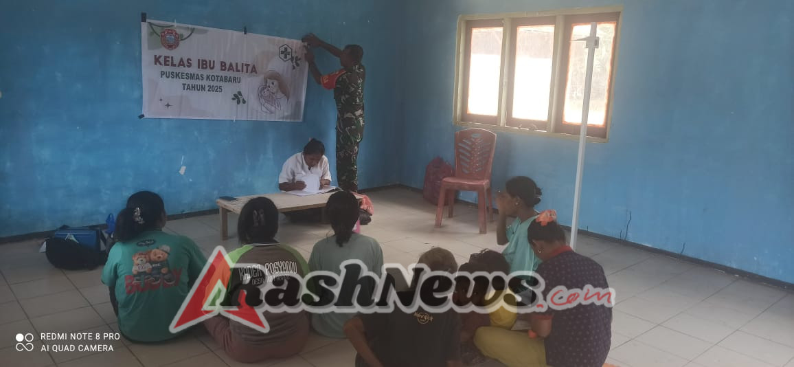 Komsos Babinsa Kodim 1602/Ende Tingkatkan Kepedulian Ibu-Ibu Kader di Desa Kotabaru