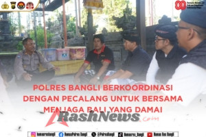 Polres Bangli Bersinergi dengan Pam Swakarsa Wujudkan Bali Damai