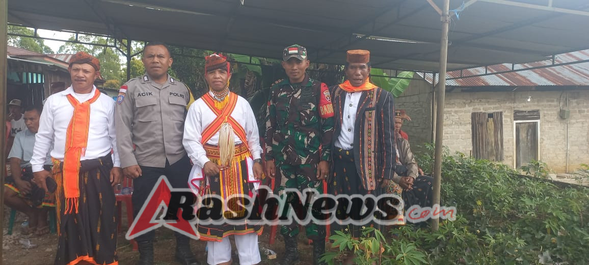 Babinsa Koramil 1612-01/Ruteng Hadiri Ritual Adat Congko Lokap dan Penti di Desa Poco Likang