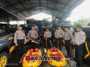 Sat Samapta Polres Karangasem Gelar Pengecekan Kesiapan Personel dan Peralatan SAR Antisipasi Bencana Alam