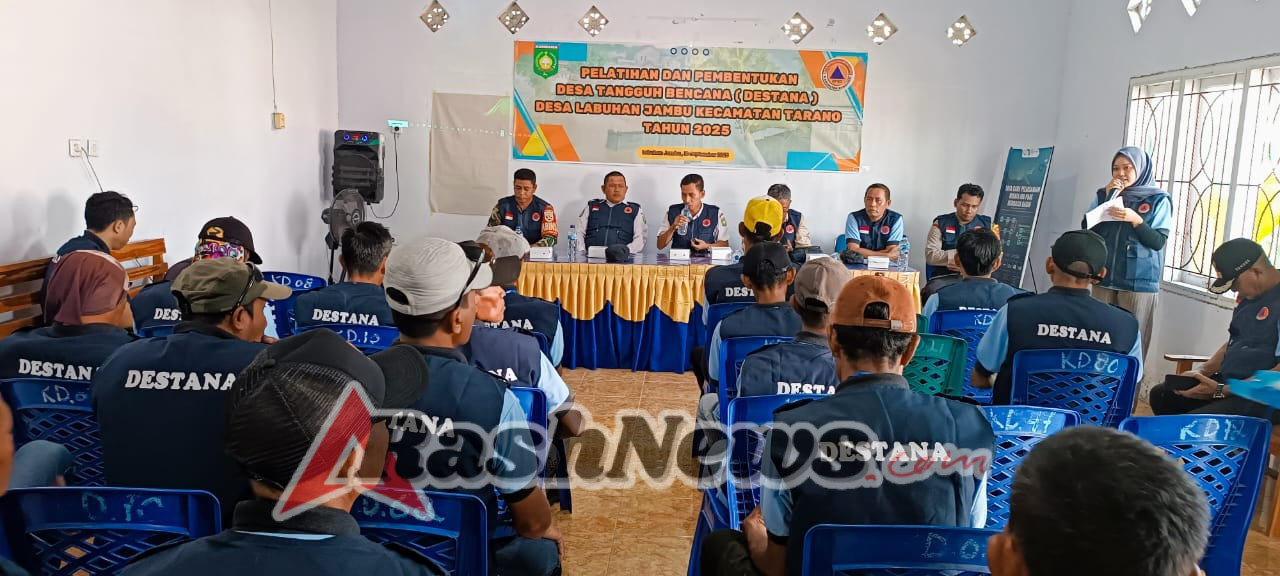 Babinsa Labuhan Jambu Hadiri Bimtek Pembentukan Desa Tangguh Bencana dan Pengukuhan FPRB