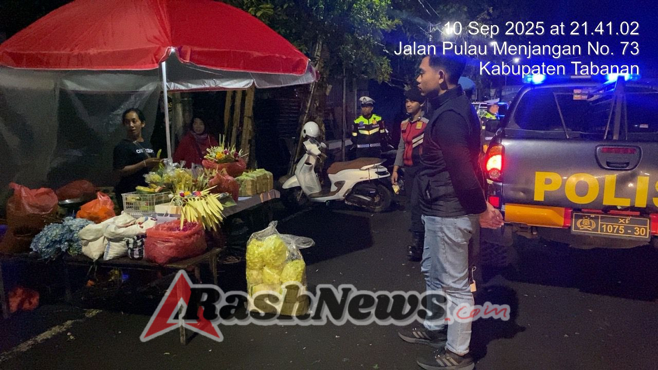 Patroli Blue Light Gabungan Piket Fungsi Polres Tabanan Jaga Kondusifitas Malam Hari